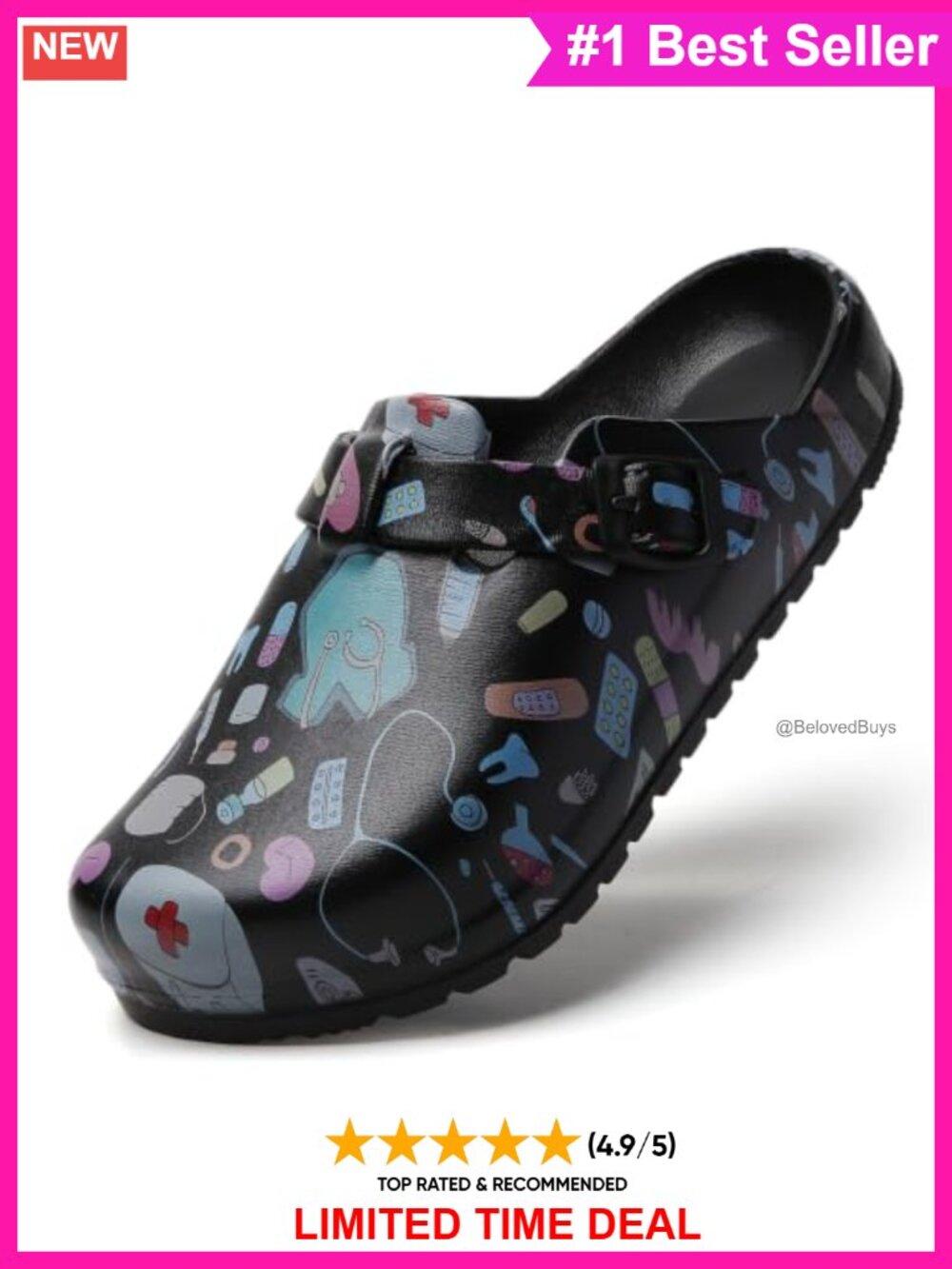 Lightweight EVA Garden Clogs Slip-On Comfort Round Toe Waterproof